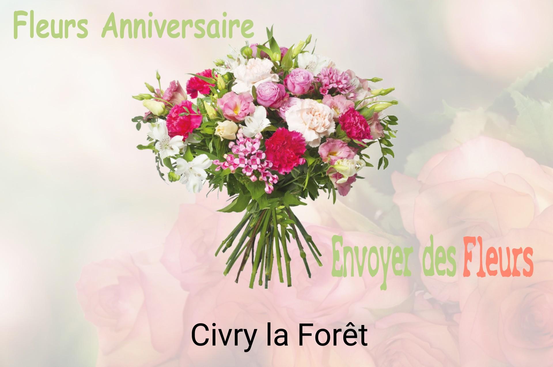 Bouquet de fleurs d’anniversaire livré à Civry-la-Forêt